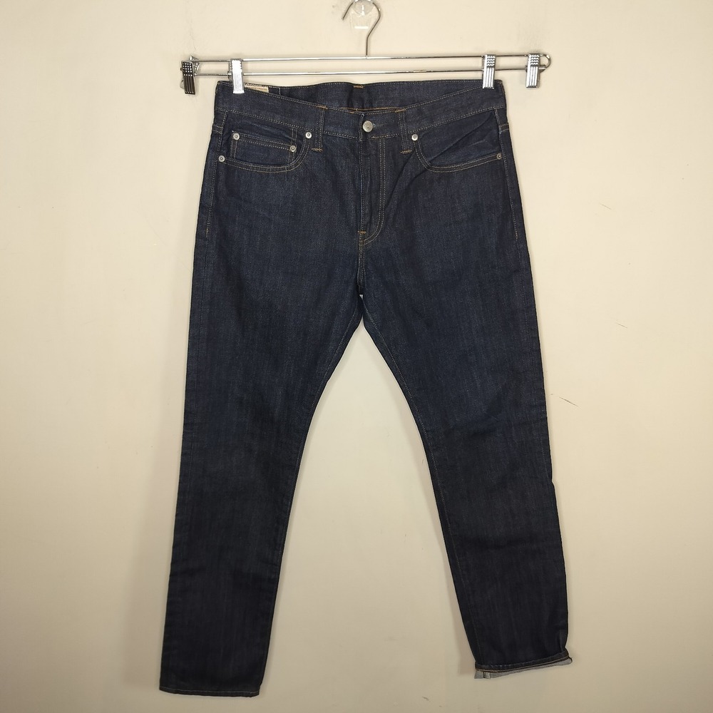 J Crew 484 Slim Straight Jeans 34X32 Kaihara Japanes Denim